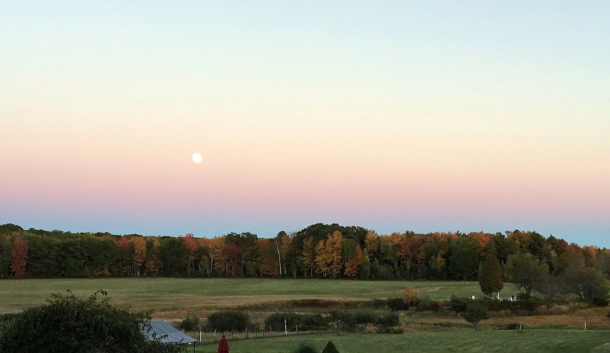 The Moon over Goose Rocks - photo by Bob Dennis