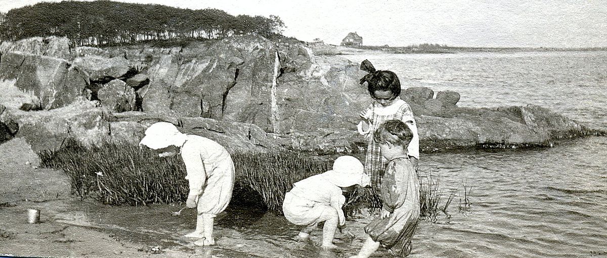 Children at Play by Turbat’s Creek in Years Past