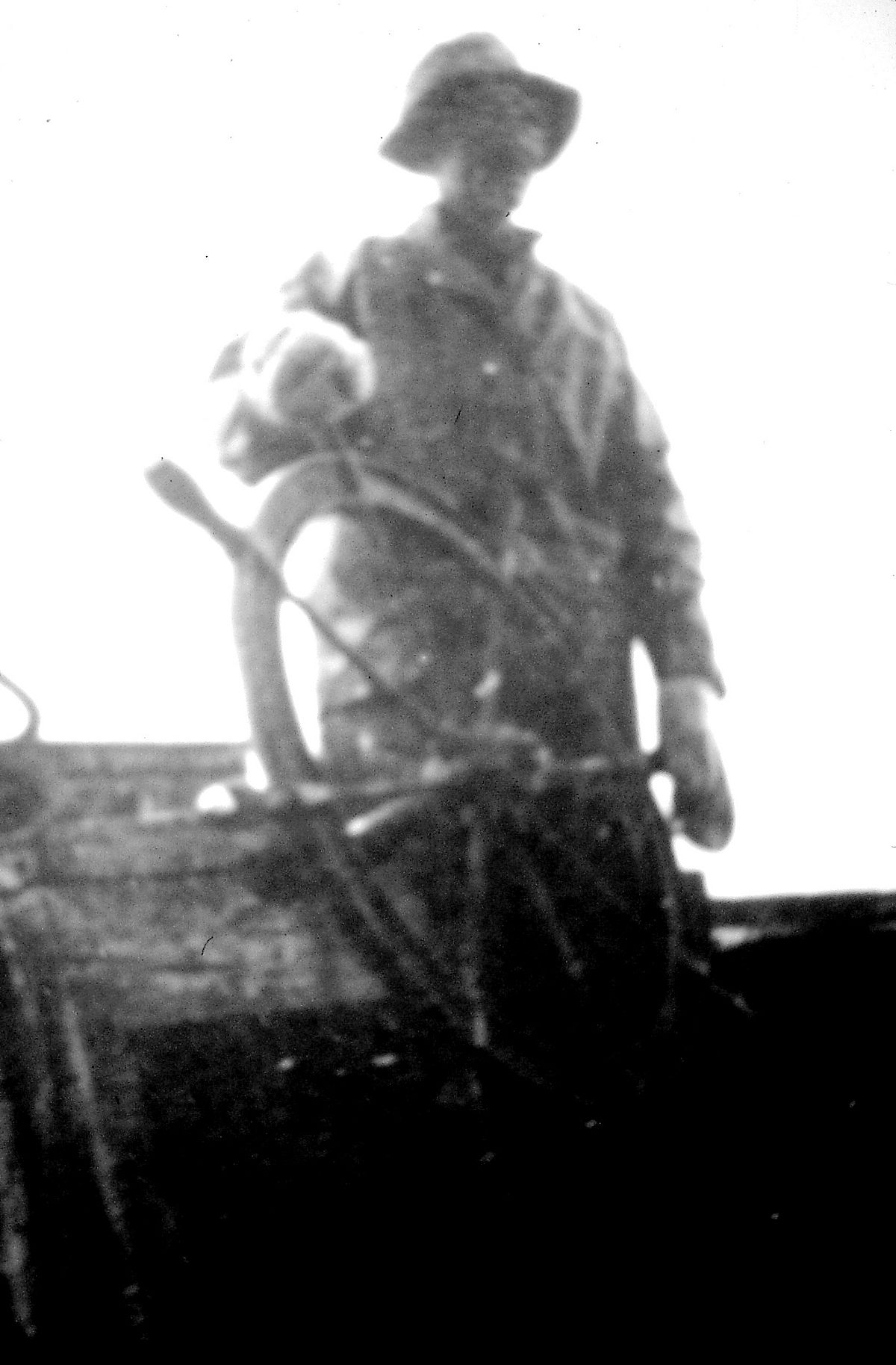 Capt. Herb Thompson aboard the Elizabeth Nuna