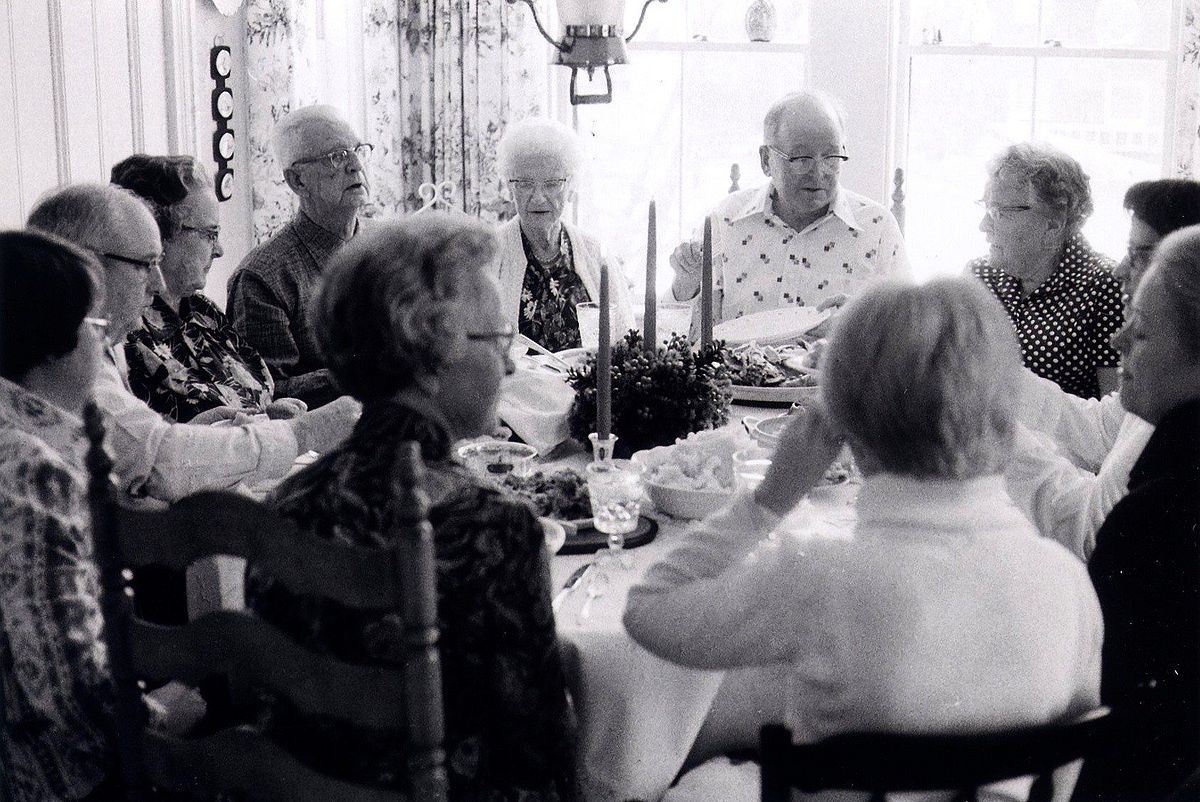 The Landry Family Christmas Meal, c. 1970’s