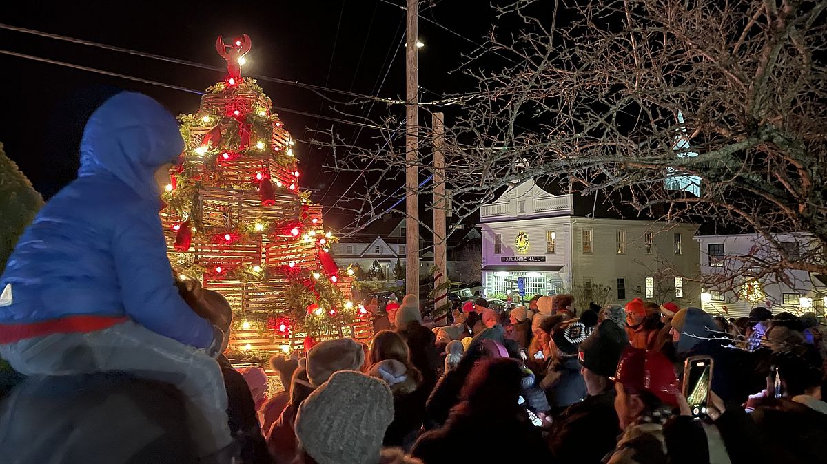 Sharing the Joy of Community at the Lobster Trap Tree in Cape Porpoise: Photo by Mike Kelley