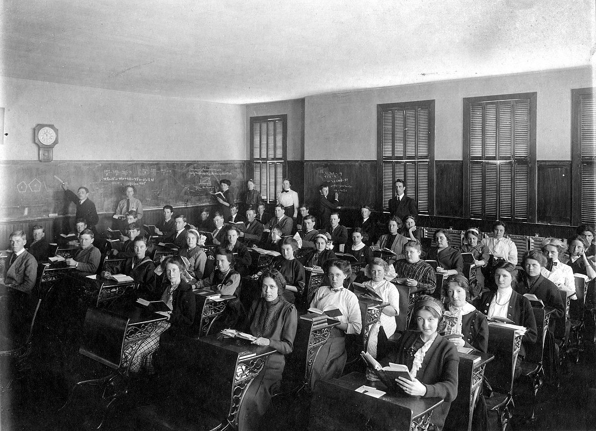 Inside Kennebunkport High School, Which Used to be Located on the Site of Today’s Town Office.