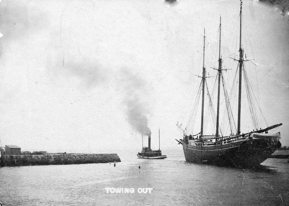 The Eagle Wing Leaving the Kennebunk River, c. 1890’s