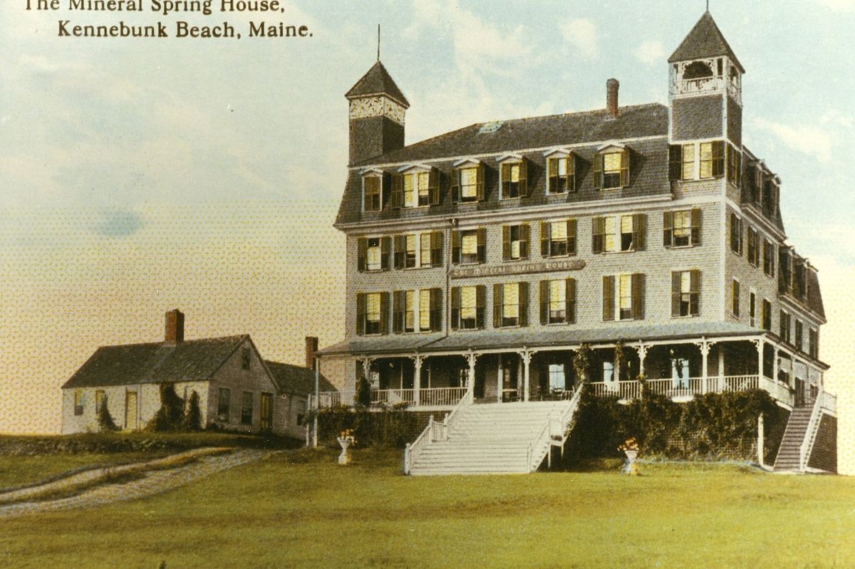 The Grove Hill Hotel, Built on the Boothbay Road in 1887 by William F. Paul, was later renamed the “Mineral Spring House. It Burned Down many Years Ago.