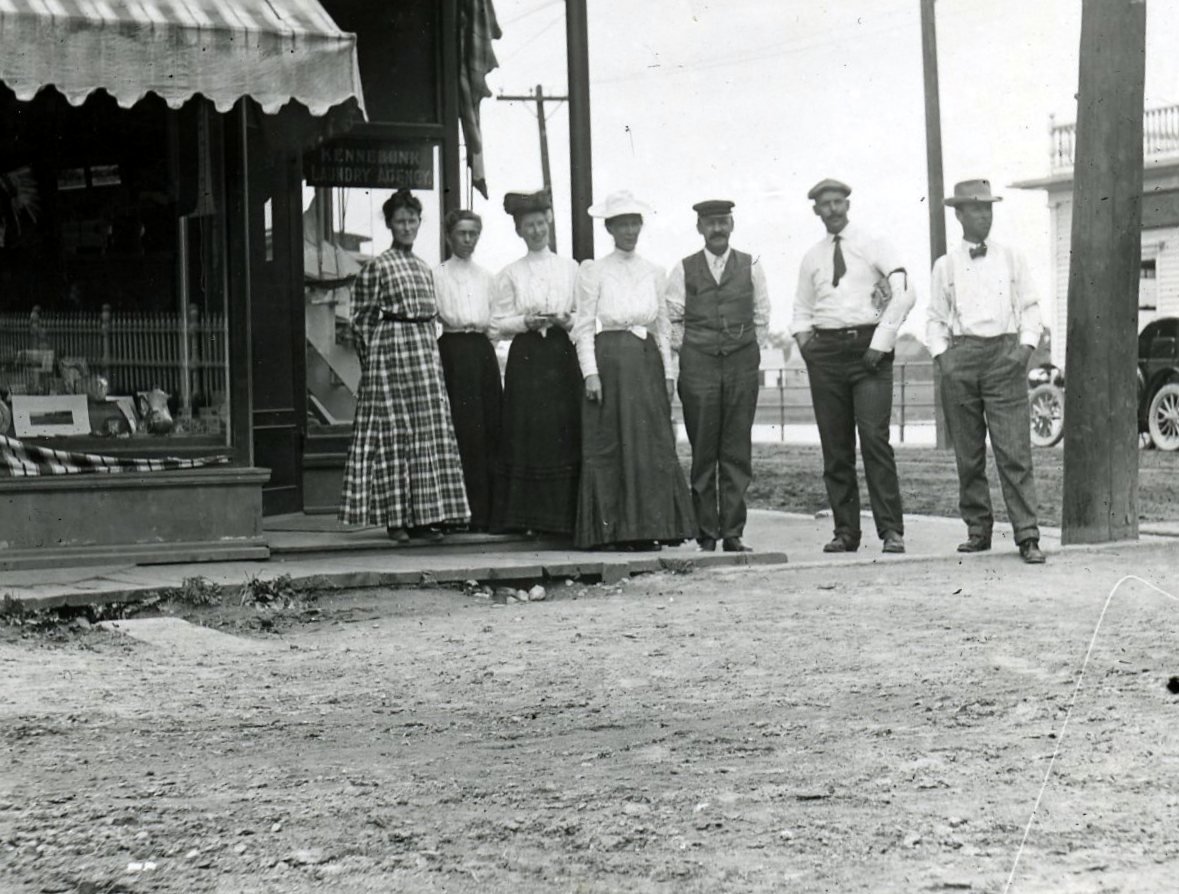 In Front of Miller’s Drug Store, Dock Square, Kennebunkport