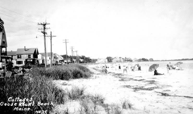 Goose Rocks Beach in Earlier Days