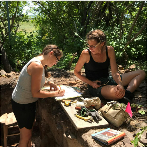 Documenting excavation of Redin Island