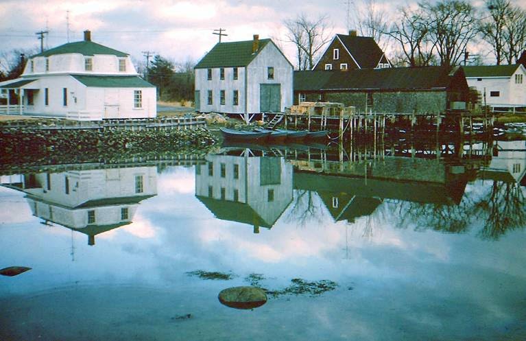 Cape Porpoise Fish House & Former Bowling Alley, March, 1955