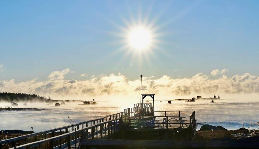 The Stillness of Cape Porpoise Harbor on a Cold Winter’s Day: Photo by Robert Dennis