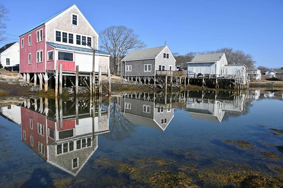 Maine Reflections on the Langsford Road: Photo by Robert Dennis