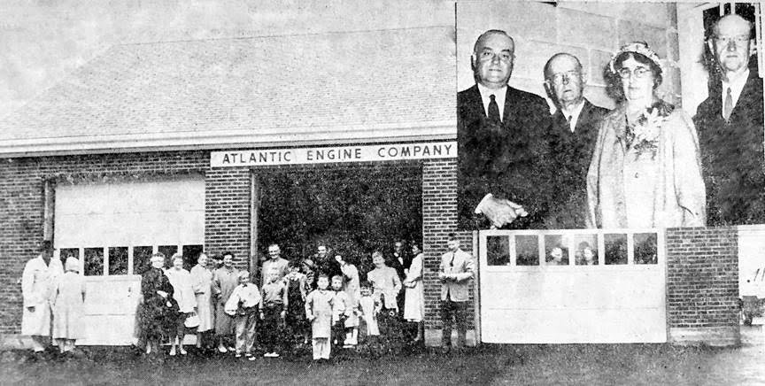 Russell, Fred, Alma & Prentice Kittredge, Fire Chief Wilbur Bradbury and Guests at the Dedication of the Cape Porpoise Fire Station: July, 1959